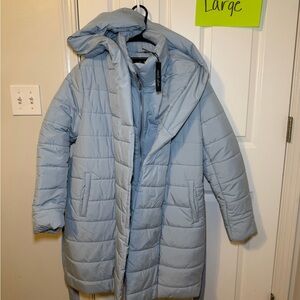 Sky Blue Women's Puffer Jacket